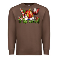 Chestnut joy to the world christmas wine Premium Sweatshirt - FaDigitalArtStudio