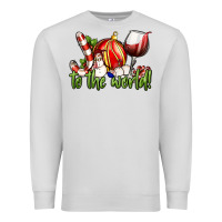 Dove Grey joy to the world christmas wine Premium Sweatshirt - FaDigitalArtStudio