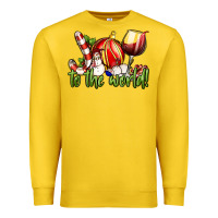 Lemon joy to the world christmas wine Premium Sweatshirt - FaDigitalArtStudio
