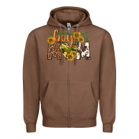 Chestnut boy mom Zipper Hoodie - texasbilliewilder