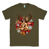 Army Green reindeer christmas Classic Tee - Zillion Design Studio