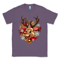 Lavender reindeer christmas Classic Tee - Zillion Design Studio