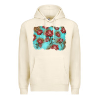 Tofu red roses with leopard background Premium Hoodie - LillyAllenDesigns