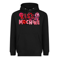 Black kiss machine Heavyweight Hoodie - FaDigitalArtStudio