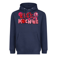 Navy kiss machine Heavyweight Hoodie - FaDigitalArtStudio