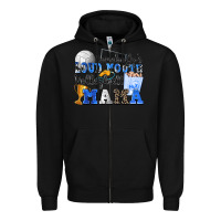Black somebody's loud mouth volleyball mama Zipper Hoodie - Zillion Design Studio