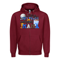 Burgundy somebody's loud mouth volleyball mama Zipper Hoodie - Zillion Design Studio