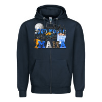 Navy somebody's loud mouth volleyball mama Zipper Hoodie - Zillion Design Studio