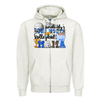 Oatmeal Heather somebody's loud mouth volleyball mama Zipper Hoodie - Zillion Design Studio