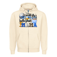 Sandshell somebody's loud mouth volleyball mama Zipper Hoodie - Zillion Design Studio