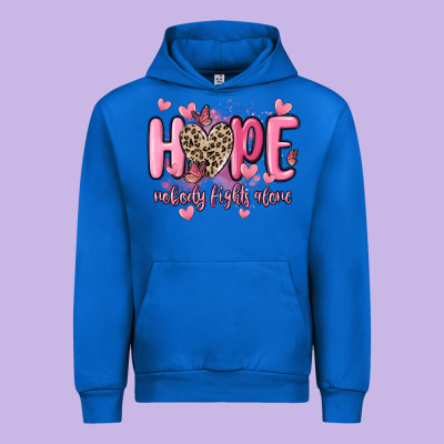 Hope Nobody Fights Alone Urban Hoodie Designed By Maliassmallbusiness