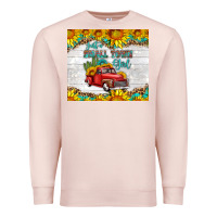 Pale Pink just a small town girl with car Premium Sweatshirt - HRA Design Shop