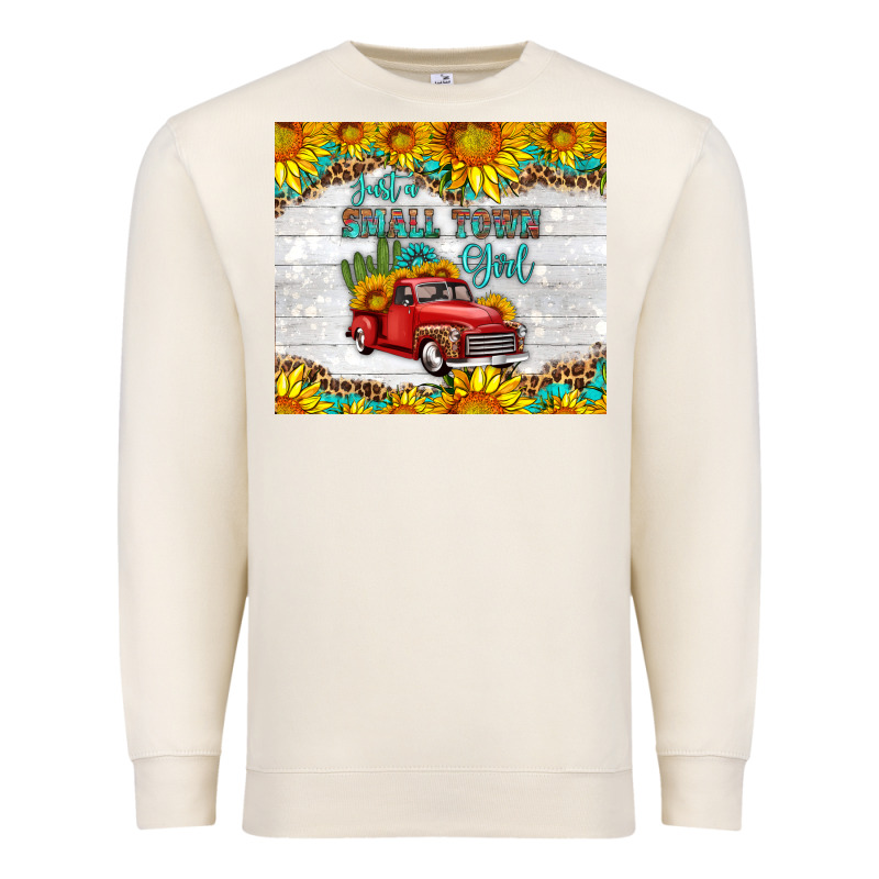 Just A Small Town Girl With Car Premium Sweatshirt by HRA Design Shop | Teevron