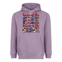 Lavender Home of the free because of the brave Heavyweight Hoodie - Neo Western