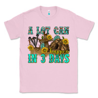 Bubblegum Pink a lot can happen in 3 days western Classic Tee - texasbilliewilder