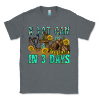 Charcoal Heather a lot can happen in 3 days western Classic Tee - texasbilliewilder