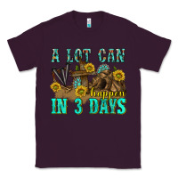 Plum a lot can happen in 3 days western Classic Tee - texasbilliewilder