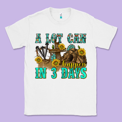 Classic Tee a lot can happen in 3 days western