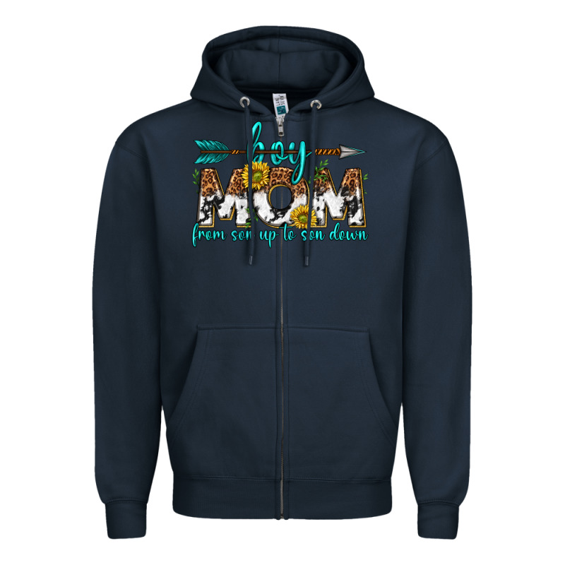 Boy Mom From Son Up To Son Down  Western Zipper Hoodie by texasbilliewilder | Teevron