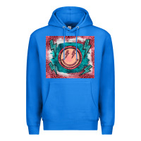 True Royal western lightning bolt smiling face turquoise Premium Hoodie - BarkalooDesign