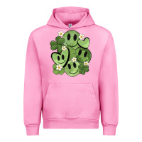 Fuchsia Pink st. patrick's day green smile Urban Hoodie - MaliasSmallBusiness