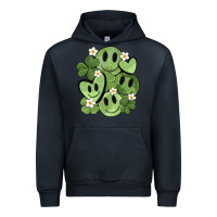Navy st. patrick's day green smile Urban Hoodie - MaliasSmallBusiness