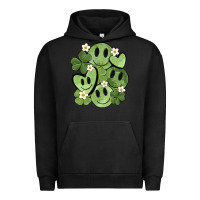 Pigment Black st. patrick's day green smile Urban Hoodie - MaliasSmallBusiness