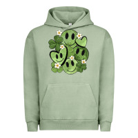 Pigment Oil Green st. patrick's day green smile Urban Hoodie - MaliasSmallBusiness