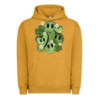 Pigment Peanut Butter st. patrick's day green smile Urban Hoodie - MaliasSmallBusiness