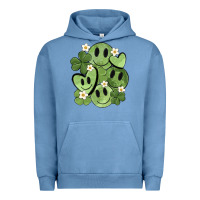 Pigment Pebble Blue st. patrick's day green smile Urban Hoodie - MaliasSmallBusiness
