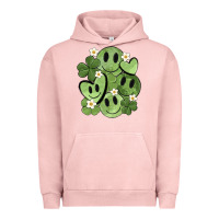 Pigment Salmon st. patrick's day green smile Urban Hoodie - MaliasSmallBusiness