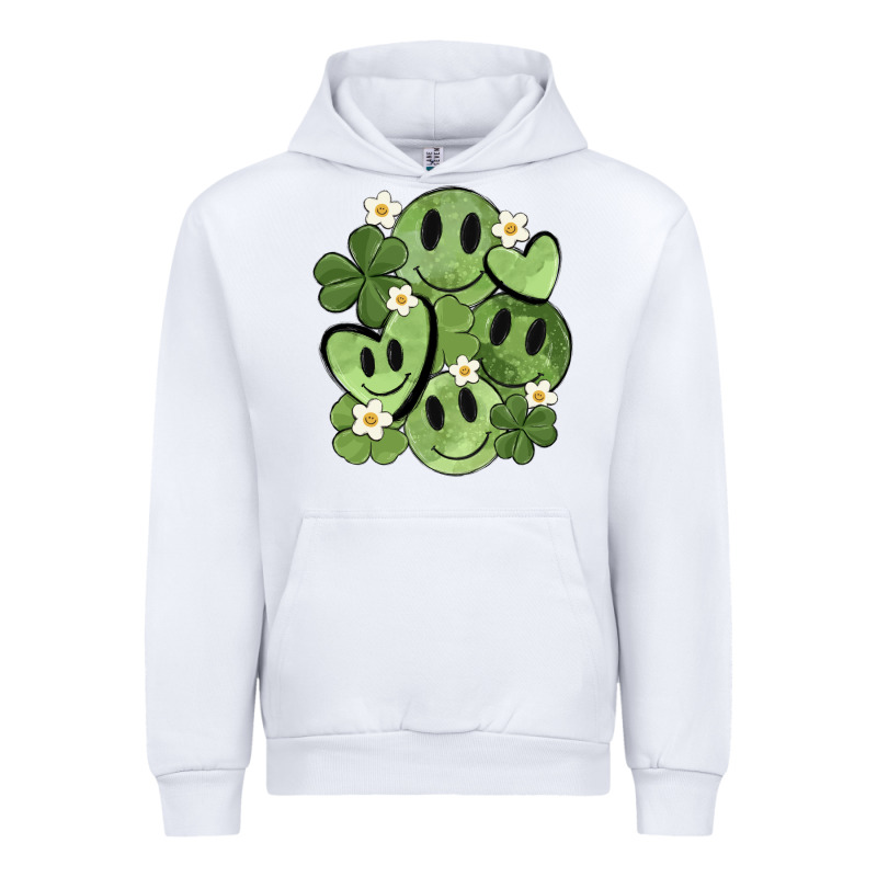 St. Patrick's Day Green Smile Urban Hoodie by MaliasSmallBusiness | Teevron