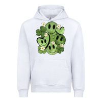 White st. patrick's day green smile Urban Hoodie - MaliasSmallBusiness