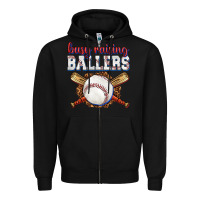 Black busy raising ballers baseball Zipper Hoodie - texasbilliewilder