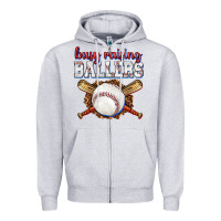 Heather Grey busy raising ballers baseball Zipper Hoodie - texasbilliewilder