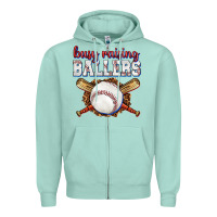 Seafoam busy raising ballers baseball Zipper Hoodie - texasbilliewilder