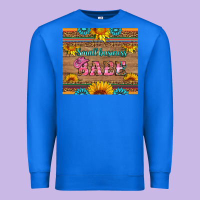 Small Business Babe Premium Sweatshirt Designed By Hra Design Shop