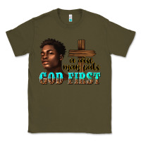 Army Green a wise man puts god first Classic Tee - texasbilliewilder