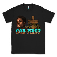 Black a wise man puts god first Classic Tee - texasbilliewilder