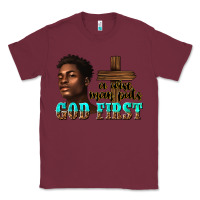 Burgundy a wise man puts god first Classic Tee - texasbilliewilder