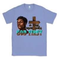 Colony Blue a wise man puts god first Classic Tee - texasbilliewilder