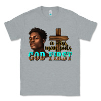 Heather Grey a wise man puts god first Classic Tee - texasbilliewilder