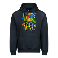 Navy autism love Urban Hoodie - MaliasSmallBusiness