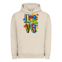 Pigment French Oak autism love Urban Hoodie - MaliasSmallBusiness