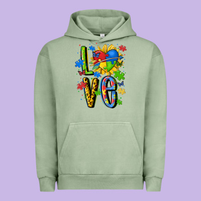 Autism Love Urban Hoodie Designed By Maliassmallbusiness