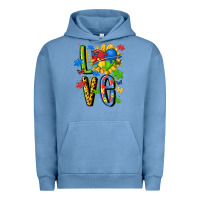 Pigment Pebble Blue autism love Urban Hoodie - MaliasSmallBusiness