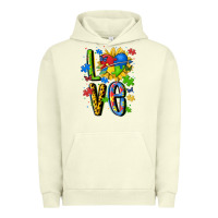 Pigment Pistachio autism love Urban Hoodie - MaliasSmallBusiness
