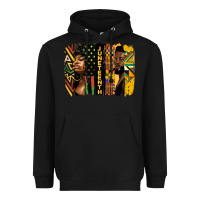 Black juneteenth brush stroke Heavyweight Hoodie - HRA Design Shop