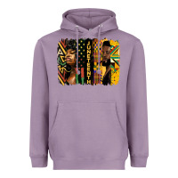 Lavender juneteenth brush stroke Heavyweight Hoodie - HRA Design Shop