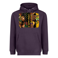 Plum juneteenth brush stroke Heavyweight Hoodie - HRA Design Shop